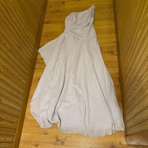 Elegant One-Shoulder Lavender Dress